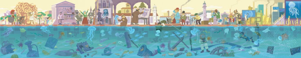 Mural Campaña Medusas (Paco Roca)